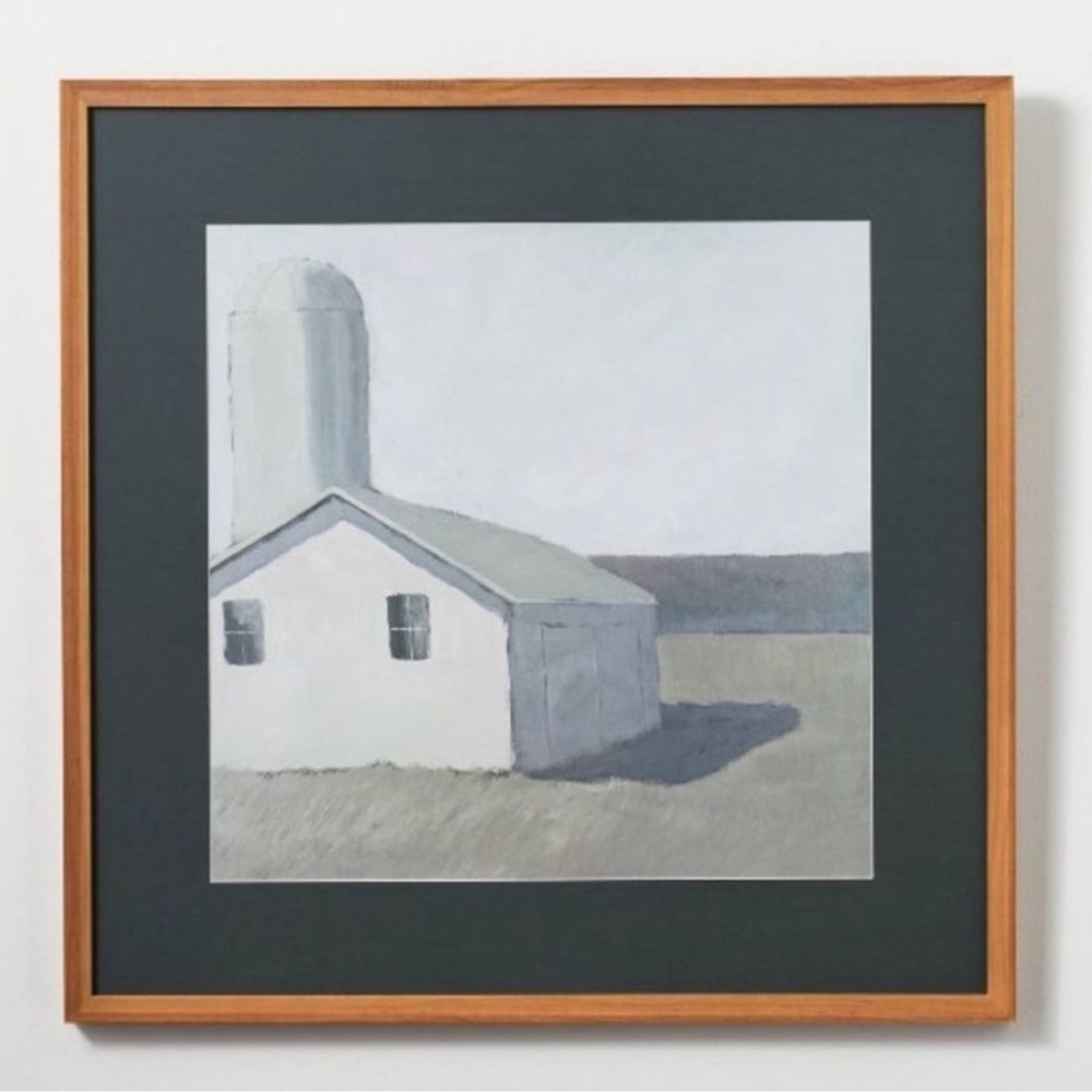 White Barn and Silo Framed Wall Art - Hearth & Hand with Magnolia